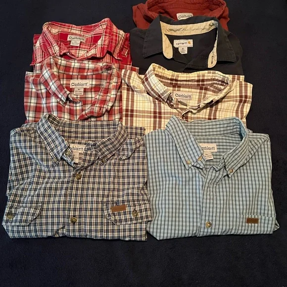 CARHARRT BUTTON DOWN SHIRTS - Picture 1 of 7